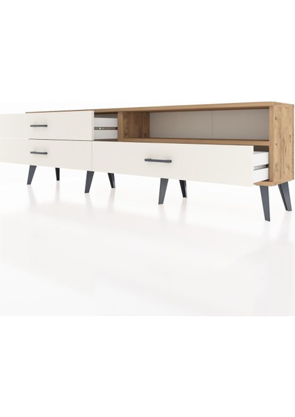 Arges Tv Ünitesi Tek Raflı 3 Çekmeceli 176X30X51 Çam-Çam/aytaşı fırsatları