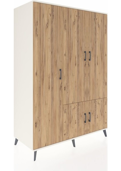 Kronos Dolap 7 Raflı 5 Kapaklı Tek Askılı 132X59X195 Aytaşı-Çam/aytaşı fiyatları