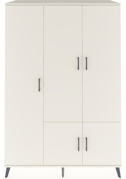 Kronos Dolap 7 Raflı 5 Kapaklı Tek Askılı 132X59X195 Aytaşı-Aytaşı/çam