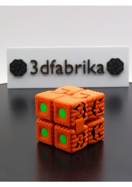 Bal Kabak Oymalı Sonsuz Küp – Özel 3D Tasarım Katlanabilir Küp Oyuncak