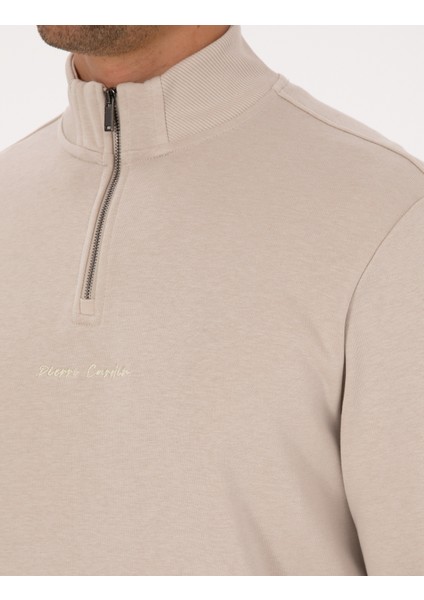 Erkek Bej Regular Fit Sweatshirt 50308044-VR011