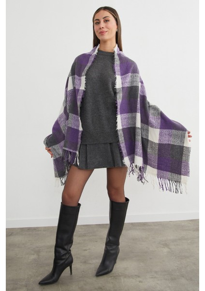 Ekose Desenli Yumuşak Dokulu Şal modelleri