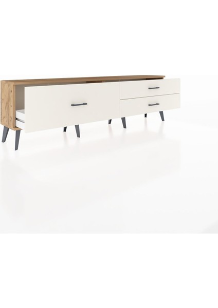 Arges Tv Ünitesi 3 Çekmeceli 176X30X51 Çam-Çam/aytaşı indirimleri