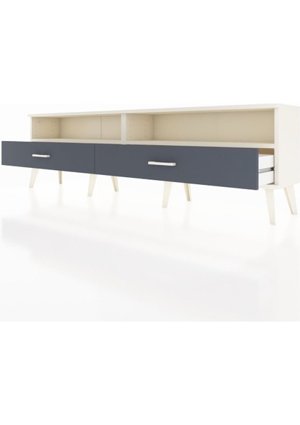 Arges Tv Ünitesi 2 Raflı 2 Çekmeceli 176X30X51 Aytaşı-Aytaşı/antrasit fırsatları
