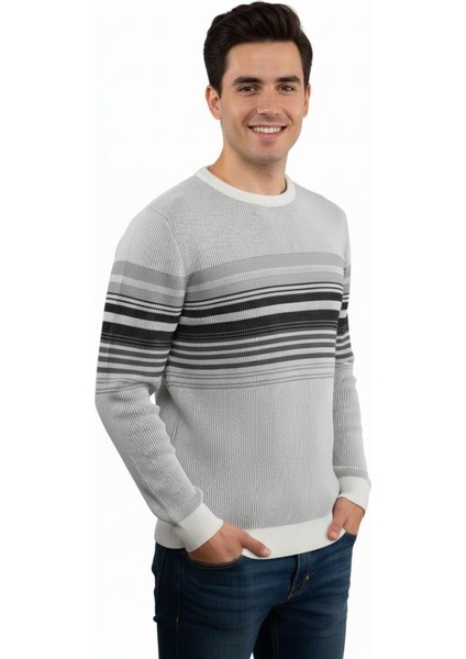 Erkek Sıfır Yaka Kazak Selanik Örgü Klasik Kalıp 5245C BGL-ST04860 fiyatları