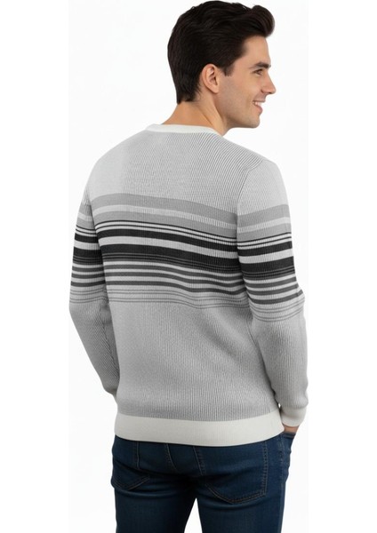 Erkek Sıfır Yaka Kazak Selanik Örgü Klasik Kalıp 5245C BGL-ST04860 modelleri