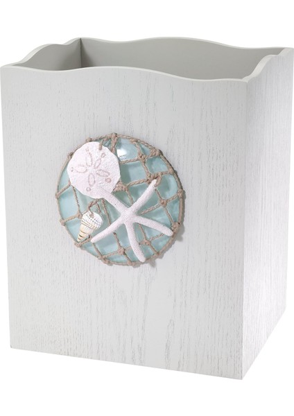 - Çöp Sepeti, Dekoratif Çöp Kovası, Plajdan Aksesuarları (Seaglass )