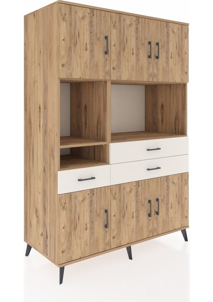 Kronos Dolap 9 Raflı 3 Çekmeceli 6 Kapaklı 132X59X195 Çam-Çam/aytaşı fiyatları