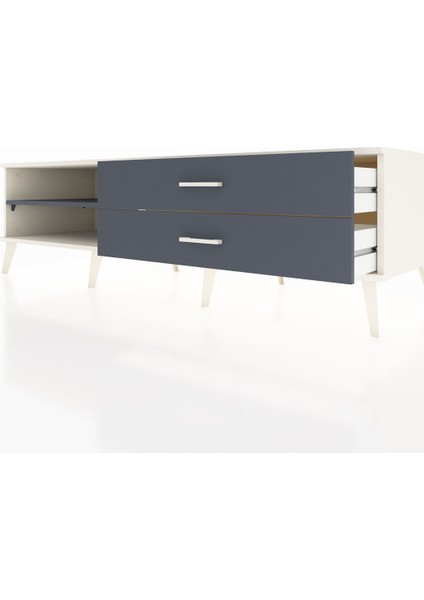 Kronos Tv Ünitesi Tek Raflı 2 Çekmeceli 176X59X51 Aytaşı-Antrasit/antrasit fırsatları