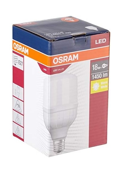 LED E27 18W/1600LM Sarı Işık modelleri
