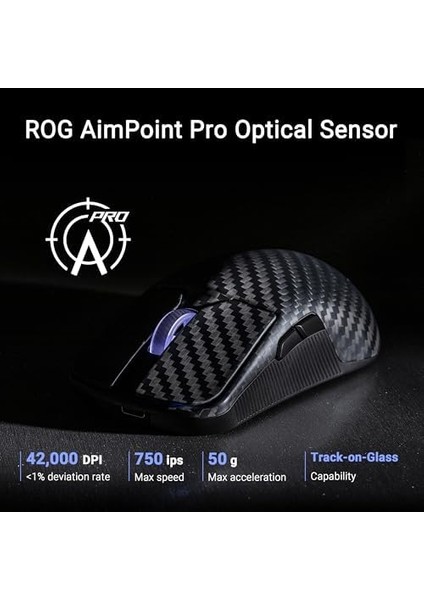 Rog Harpe Ace Extreme Kablosuz Gamıng Mouse, Karbon Fiber Yapı, 47G Hafif, Aımpoınt Pro 42K Optik Sensör, Optik Mikro Anahtarlar, Rog Pollıng Rate Booster, Espor & Fps Oyun, Siyah fiyatları