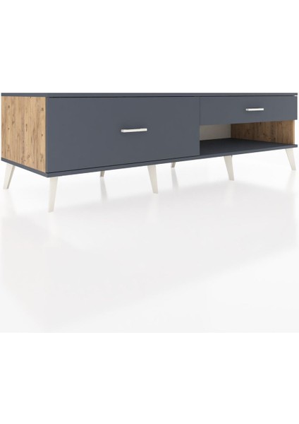 Kronos Tv Ünitesi 2 Çekmeceli 176X59X51 Çam-Antrasit/antrasit fiyatları