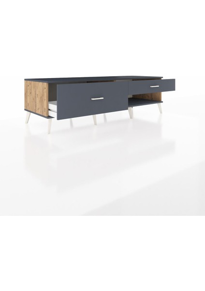 Kronos Tv Ünitesi 2 Çekmeceli 176X59X51 Çam-Antrasit/antrasit indirimleri