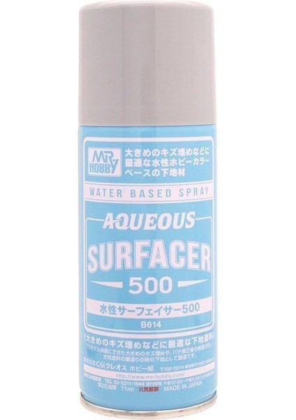 Mr.hobby B-614 170 Ml. Aqueous Surfacer 500, Gri, Sprey Astar Model Boyası