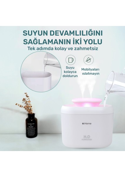 IHOME14 Rgb Renkli 3300ML Aromaterapi Difüzör Ultrasonik Hava Nemlendirici Buhar Makinesi modelleri