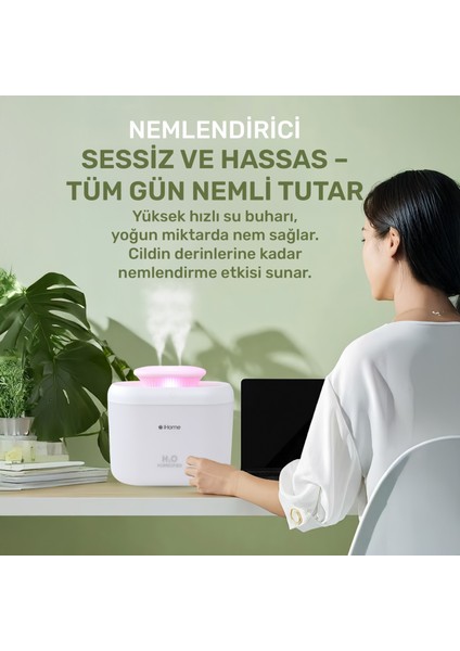 IHOME14 Rgb Renkli 3300ML Aromaterapi Difüzör Ultrasonik Hava Nemlendirici Buhar Makinesi fırsatları