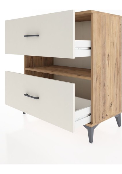 Hyperion Şifonyer Tek Raflı 2 Çekmeceli 88X44X96 Çam-Aytaşı fırsatları