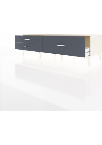 Kronos Tv Ünitesi 3 Çekmeceli 176X59X51 Aytaşı-Aytaşı/antrasit modelleri