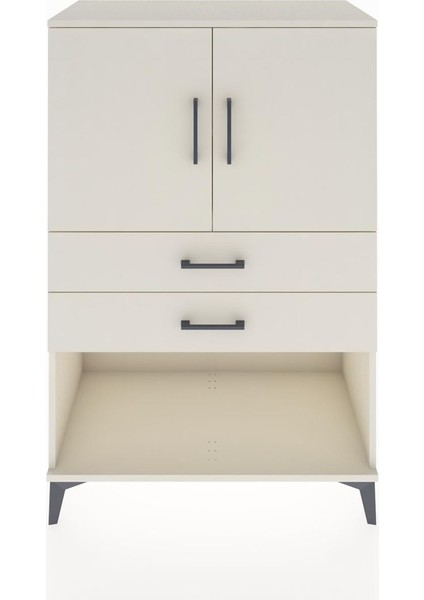 Hyperion Dolap 2 Raflı 2 Çekmeceli 2 Kapaklı 88X44X134 Aytaşı-Aytaşı