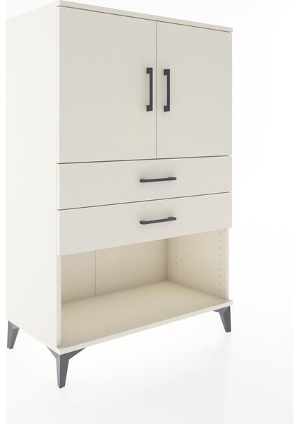Hyperion Dolap 2 Raflı 2 Çekmeceli 2 Kapaklı 88X44X134 Aytaşı-Aytaşı fiyatları