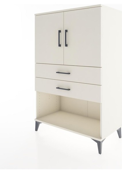 Hyperion Dolap 2 Raflı 2 Çekmeceli 2 Kapaklı 88X44X134 Aytaşı-Aytaşı modelleri