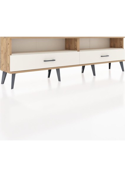 Arges Tv Ünitesi 2 Raflı 2 Çekmeceli 176X30X51 Çam-Aytaşı/aytaşı fiyatları