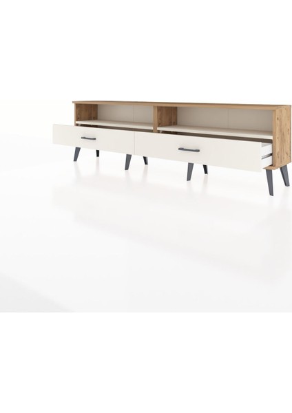Arges Tv Ünitesi 2 Raflı 2 Çekmeceli 176X30X51 Çam-Aytaşı/aytaşı modelleri