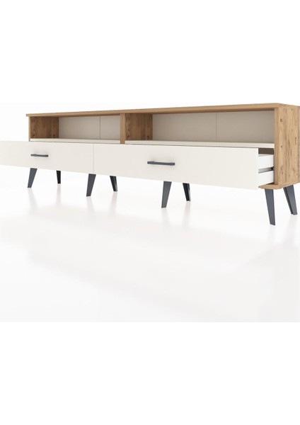 Arges Tv Ünitesi 2 Raflı 2 Çekmeceli 176X30X51 Çam-Aytaşı/aytaşı fırsatları