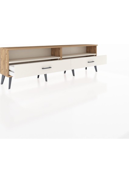 Arges Tv Ünitesi 2 Raflı 2 Çekmeceli 176X30X51 Çam-Aytaşı/aytaşı indirimleri