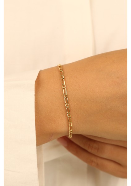 Figaro Zincir Altın Bileklik CGKBLK0355 indirimleri