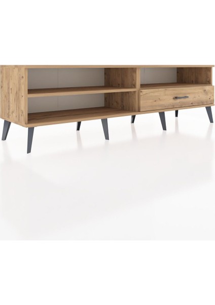 Hyperion Tv Ünitesi 2 Raflı Tek Çekmeceli 176X44X51 Çam-Çam/çam fiyatları
