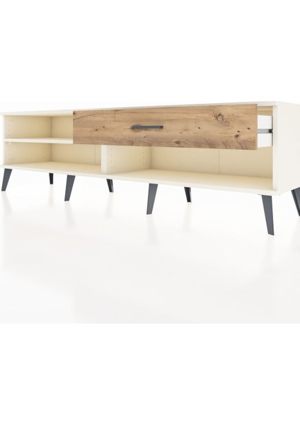 Hyperion Tv Ünitesi Tek Raflı Tek Çekmeceli 176X44X51 Aytaşı-Aytaşı/çam fırsatları