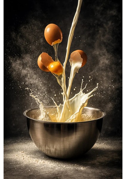 Paslanmaz Çelik Derin Çırpma ve Karıştırma Kasesi – Mutfak Karıştırma Kabı, Kek ve Pasta Karıştırma