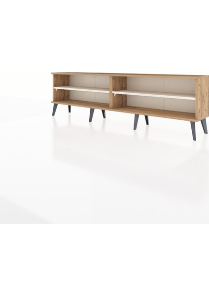 Arges Tv Ünitesi 2 Raflı 176X30X51 Çam-Çam/aytaşı modelleri
