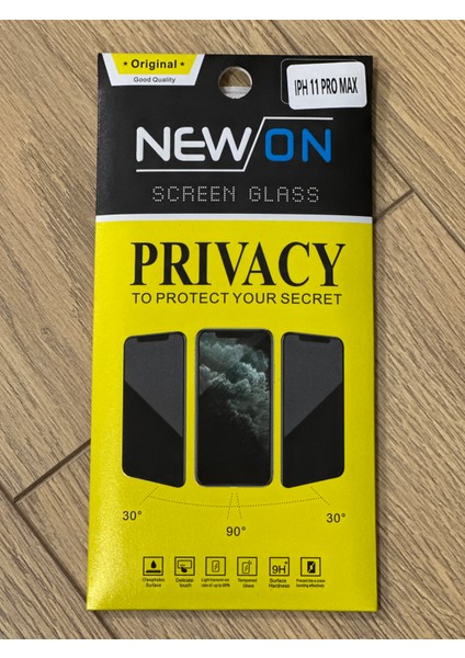 Iphone 11 Pro Max Hayalet (Anti Casus) Çizilmeye ve Darbeye Karşı Ful 9h Ekran Koruyucu