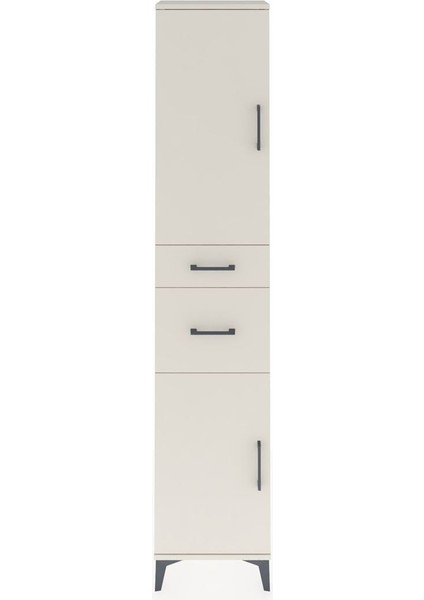 Arges Dolap 4 Raflı 2 Çekmeceli 2 Kapaklı 44X30X221 Aytaşı-Aytaşı