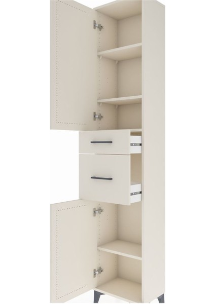 Arges Dolap 4 Raflı 2 Çekmeceli 2 Kapaklı 44X30X221 Aytaşı-Aytaşı indirimleri