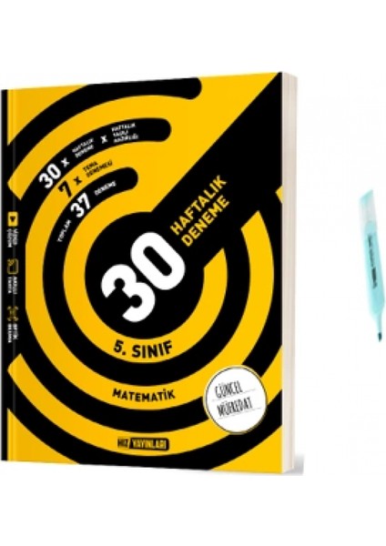 5.sınıf Matematik 30 Haftalık Deneme (Yeni Müfredat)