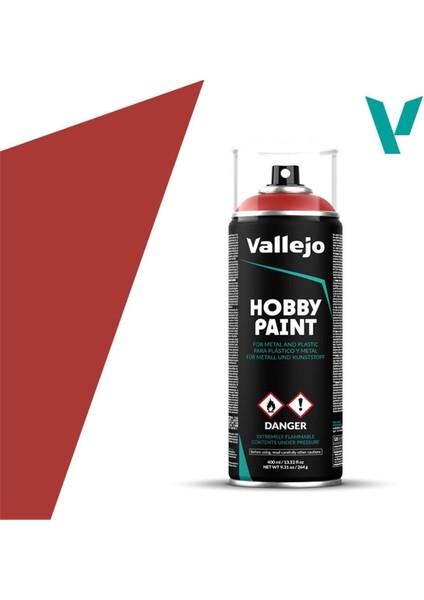 28016 400 Ml. Scarlet Red, Sprey Model Boyası