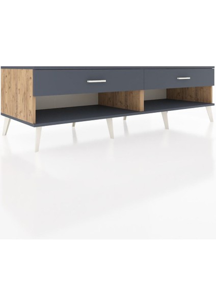 Kronos Tv Ünitesi 2 Çekmeceli 176X59X51 Çam-Antrasit/antrasit fiyatları