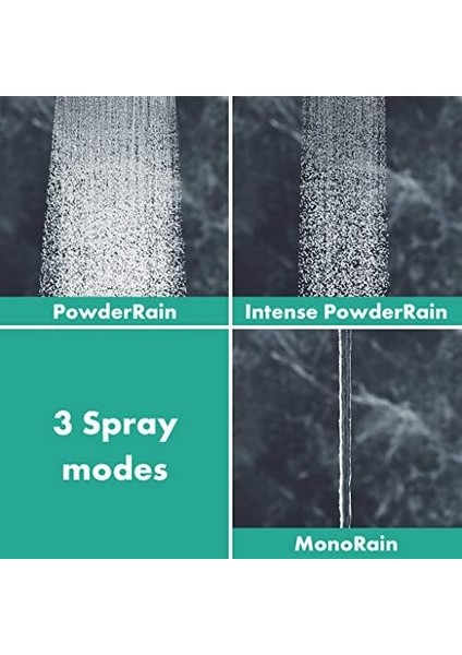 Rainfinity Su Tasarruflu Duş Başlığı (130 Mm, 3 Püskürtme Türü) Mat Siyah fiyatları