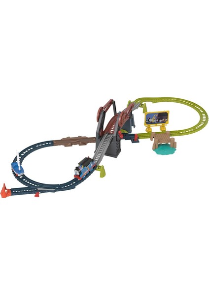 & ve Arkadaşları - ve Skiff Açılır Köprü Tren Seti, Motorlu Lokomotif ve Oyuncak Tekne, 3 Yaş ve Üzeri Okul Öncesi Çağdaki Çocuklar Için HGX65