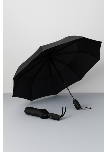 Katlanabilir Otomatik Siyah Unisex Şemsiye