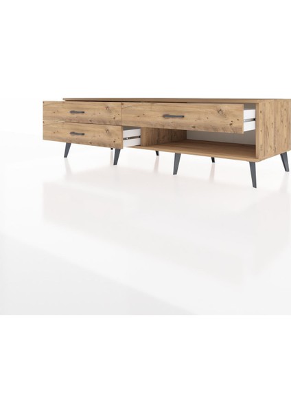 Kronos Tv Ünitesi 3 Çekmeceli 176X59X51 Çam-Çam/çam modelleri