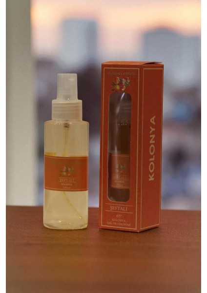 Şeftali Aroması 100 ml Kolonya – Tatlı ve Canlı Bir Ferahlık