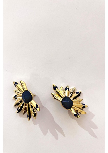 Gold Detaylı Yarım Mızrak Küpe fiyatları