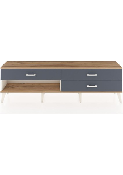 Arges Tv Ünitesi 3 Çekmeceli 176X30X51 Aytaşı-Çam/antrasit