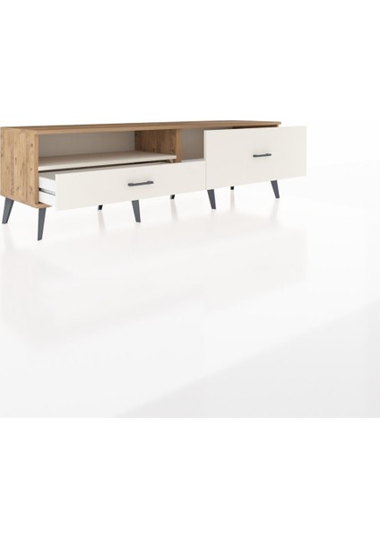 Hyperion Tv Ünitesi Tek Raflı 2 Çekmeceli 176X44X51 Çam-Aytaşı/aytaşı indirimleri