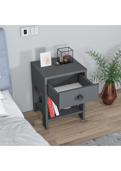 Senay Çekmeceli Raflı Komodin modelleri