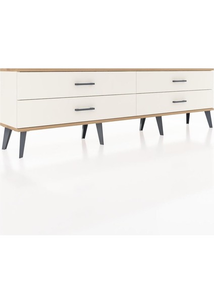 Arges Tv Ünitesi 4 Çekmeceli 176X30X51 Aytaşı-Çam/aytaşı fiyatları